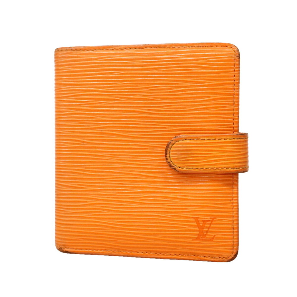 Louis Vuitton Epi Portefeuille Compact Wallet M6355H Mandarin (Women's)